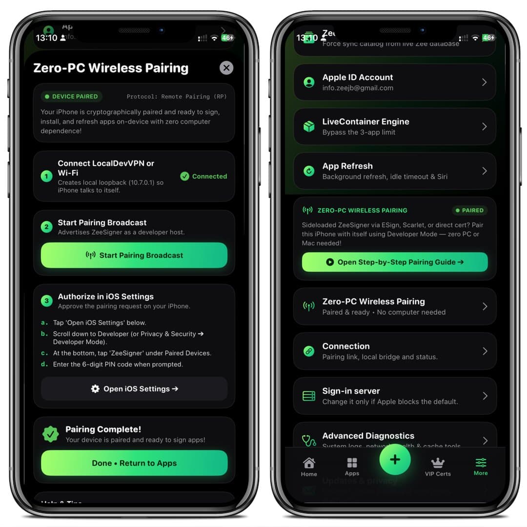 🚀 ZeeSigner v0.8.3 is Officially LIVE! 📱⚡

The ultimate PC-free iOS sideloading powerhouse just got massive updates for iOS 15 – iOS 18!

🔥 What's New:
💉 On-Device Tweak Injection: Inject Cydia & Sileo tweaks (.deb / .dylib) directly into any IPA right on your iPhone—zero computer required!
📶 Zero-PC Wireless Pairing: Visual, step-by-step pairing tutorial via Local VPN (WireGuard) for ESign & Developer Certificate sideloaders.
📲 Standalone Multi-App Signing: Install unlimited apps simultaneously with unique Bundle IDs without overwriting active slots.
⚡ 1-Tap On-Device Self Update: Existing users can update in 5 seconds straight from the in-app banner!

Download & try it free 👇
🌐 https://zeejb.com/zeesigner/

#iOS #Sideloading #ZeeSigner #Jailbreak #AltStore #TweakInjection #iOS18 #iOS17 #Apple
