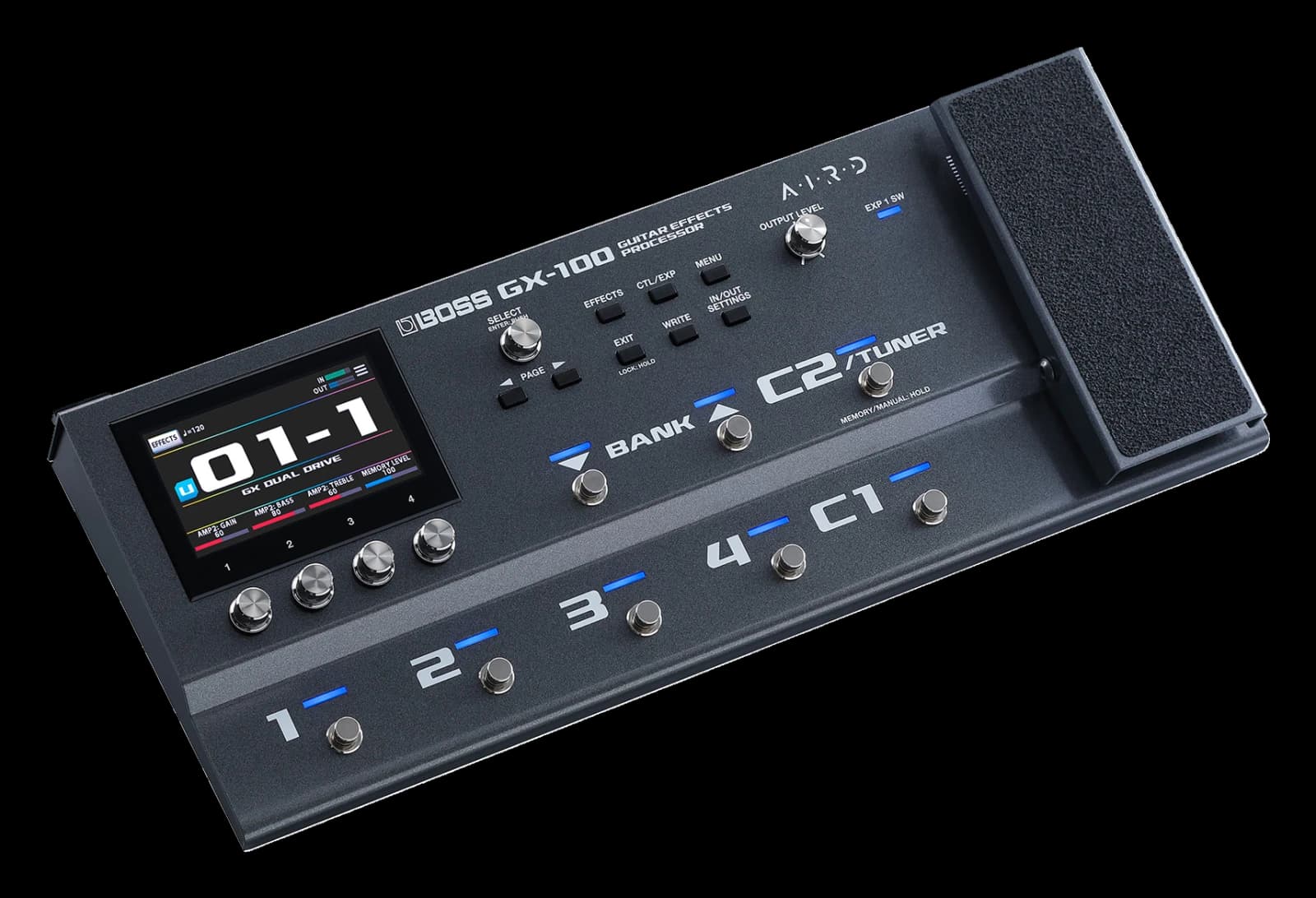 BOSS GX-100 multi-effects processor, manufacturer product photograph