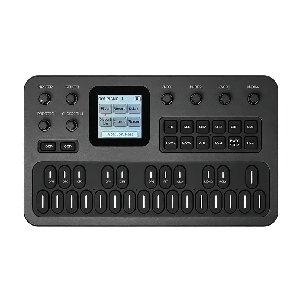 M-VAVE FM-1 pocket synthesizer shown from above.