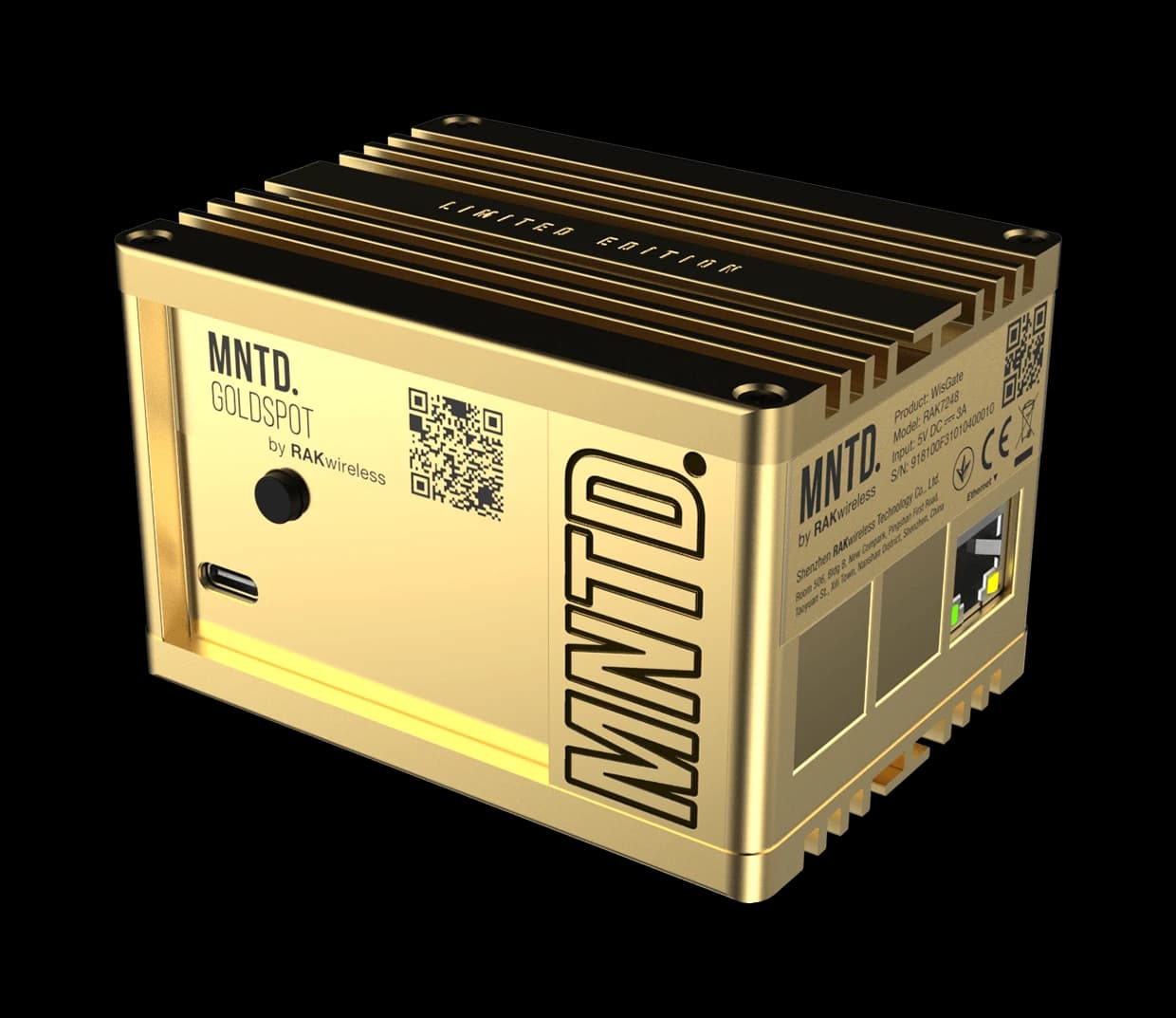 MNTD Goldspot / RAK Hotspot Miner V2 manufacturer photograph