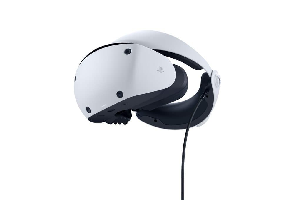 Sony PlayStation VR2 headset in white and black