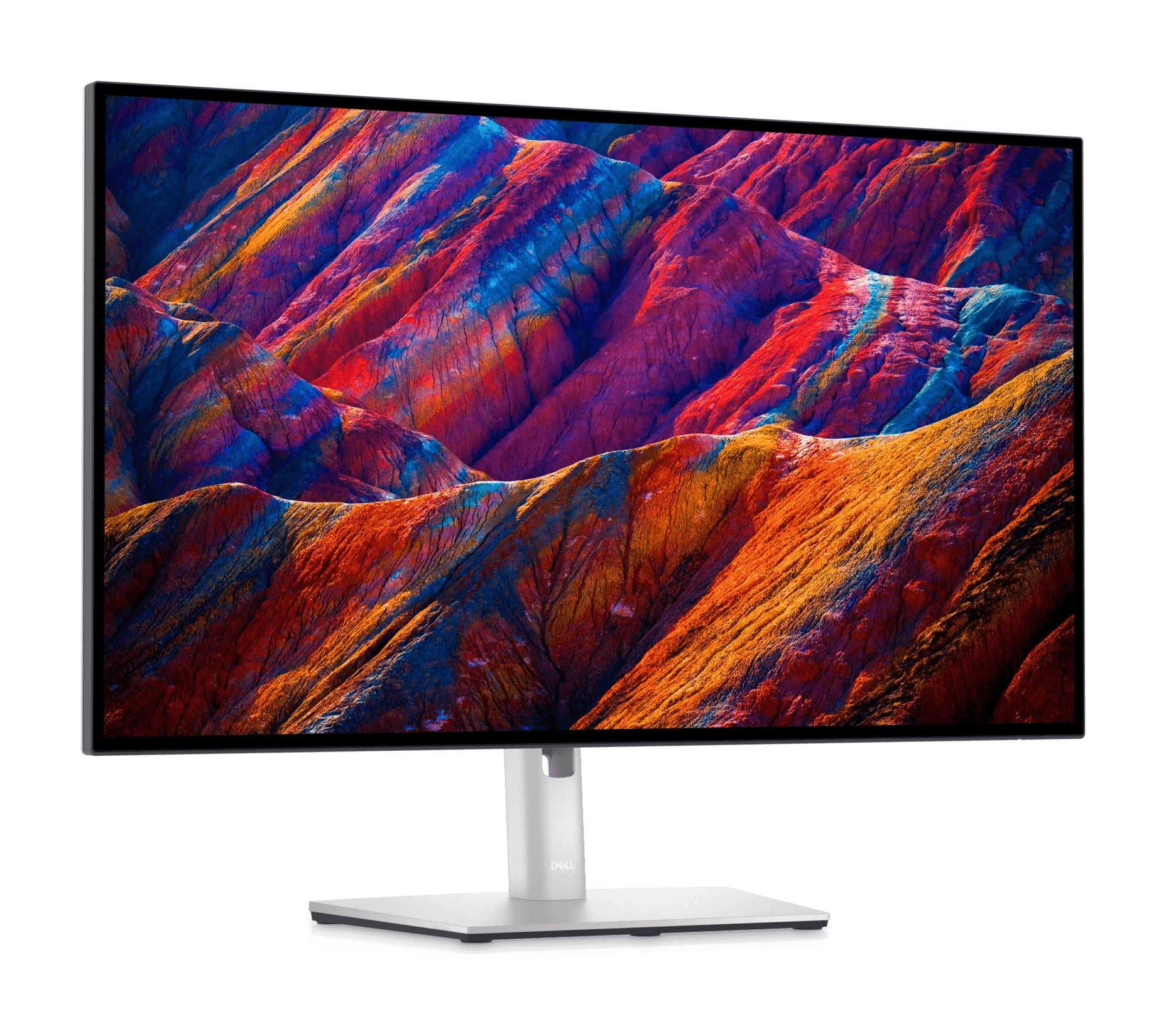 Dell UltraSharp U2723QE monitor on its stand