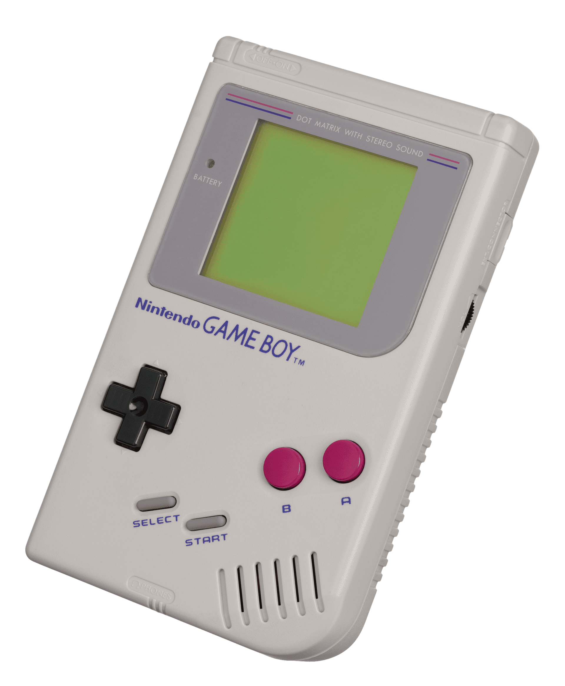 Original gray Nintendo Game Boy handheld