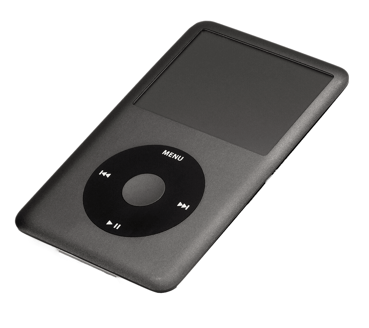 Black Apple iPod classic, sixth generation, 120 GB