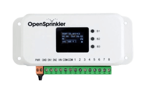 OpenSprinkler irrigation controller