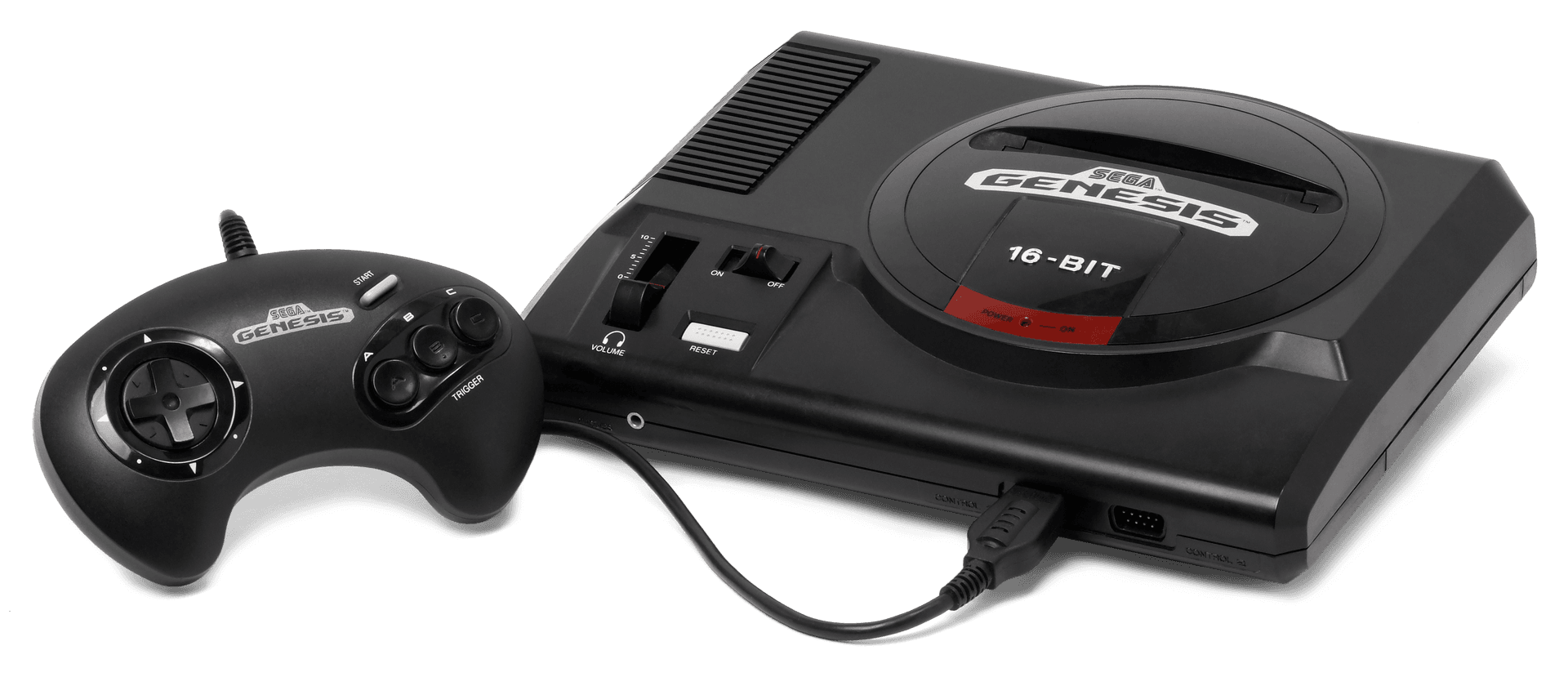 Sega Genesis Model 1 console with three-button controller