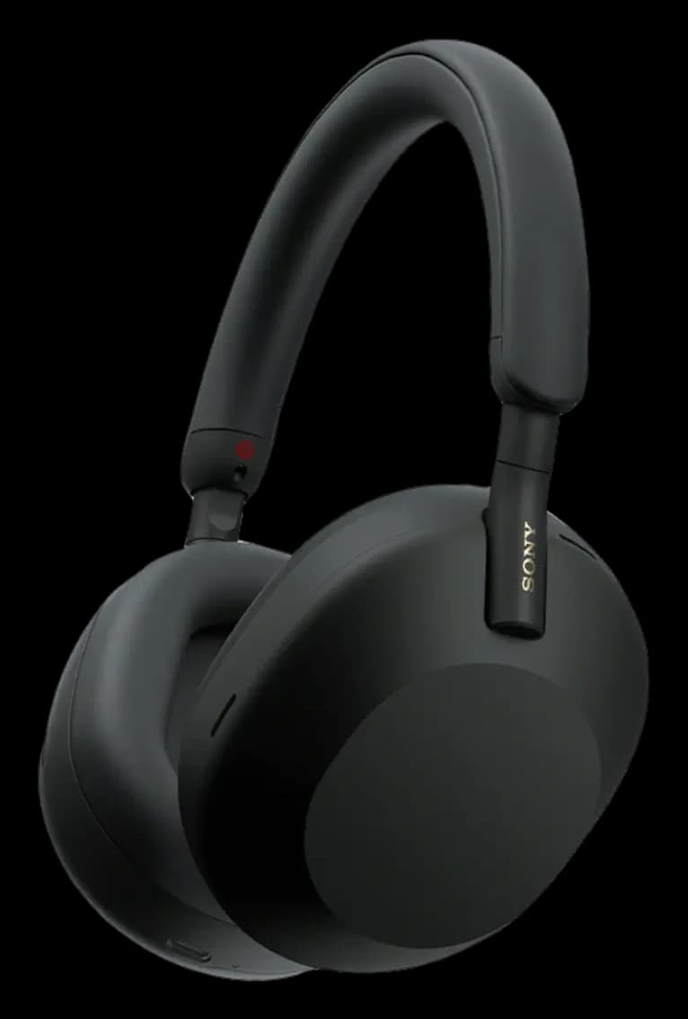 Sony WH-1000XM5 headphones in black
