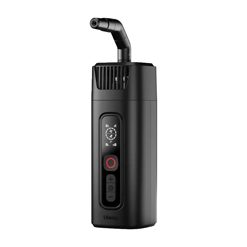Whole Ulanzi FM01 FilMog Ace with attached remote and bent nozzle