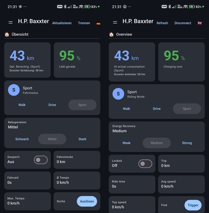 Scooter Link battery, range and ride overview
